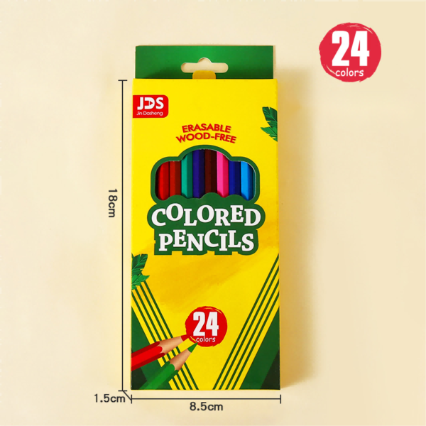 Hexagonal colored pencils