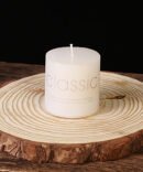 European Ivory Large Pillar Candle