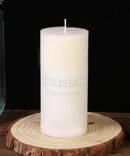 European Ivory Large Pillar Candle