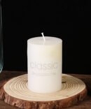 European Ivory Large Pillar Candle