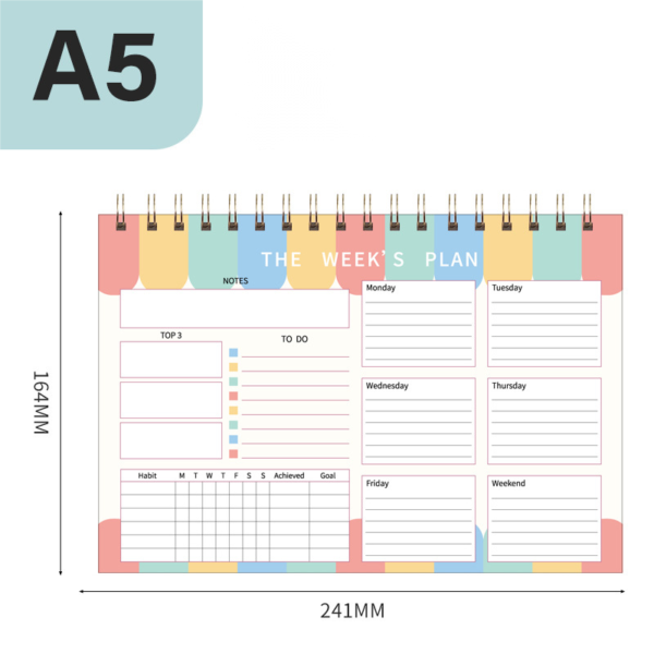 English Weekly Planner