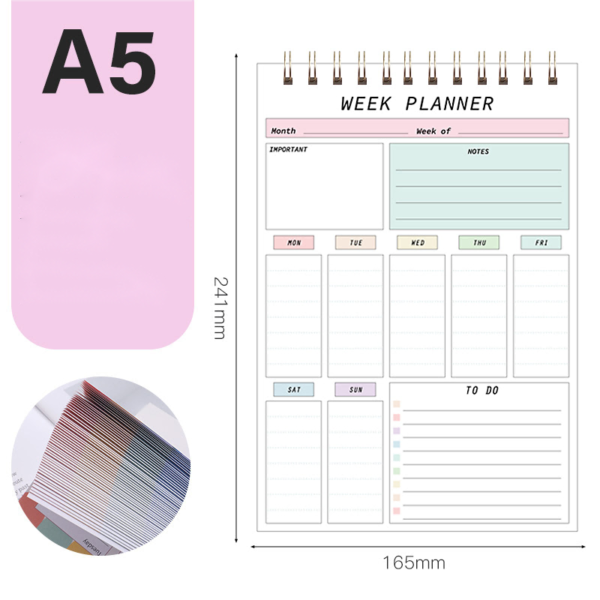 English Weekly Planner