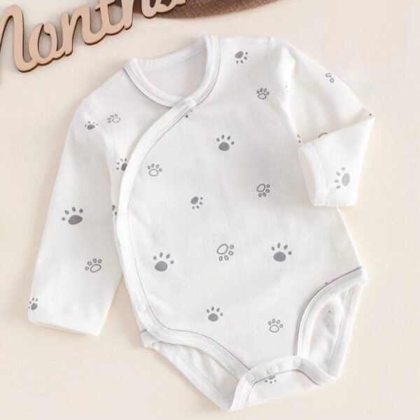 Paw Print Pattern Bodysuit