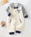 Dark Night Bow Tie Bear Jumpsuit