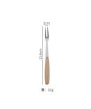 Stainless steel knife, fork and spoon With Beech Wood Handle