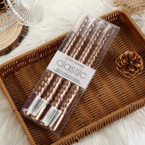 Colourful Threaded Candles