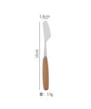 Stainless steel knife, fork and spoon With Beech Wood Handle