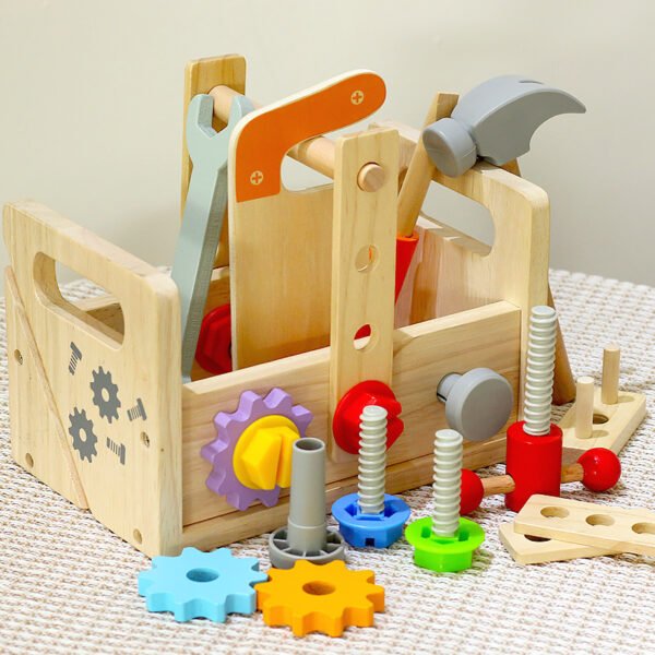 Children's Wooden Repair Toolbox