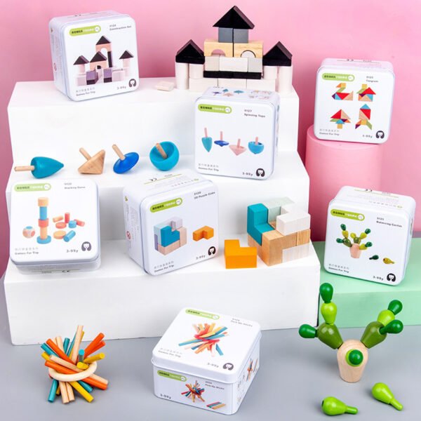 Montessori Toys in Tin Boxes