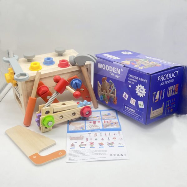 Children's Wooden Repair Toolbox