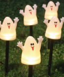 Led Pumpkins Ghost Floor Lamp