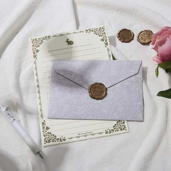 Sheepskin Print Envelope