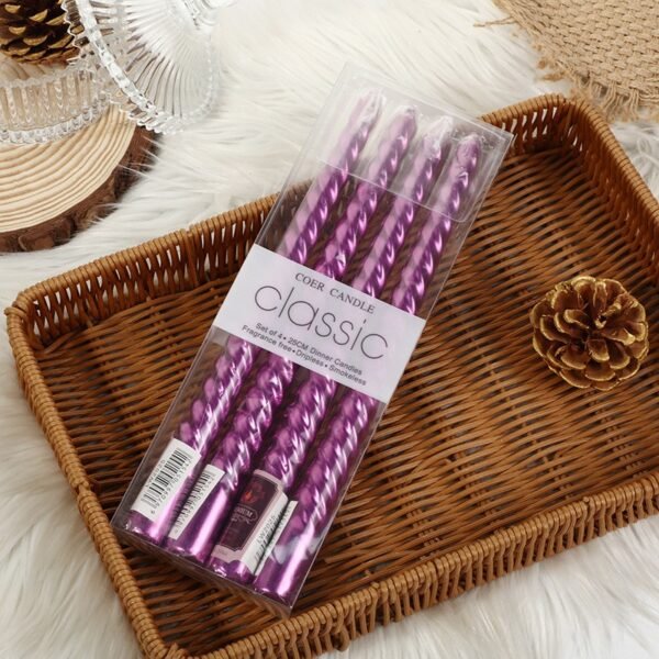 Colourful Threaded Candles