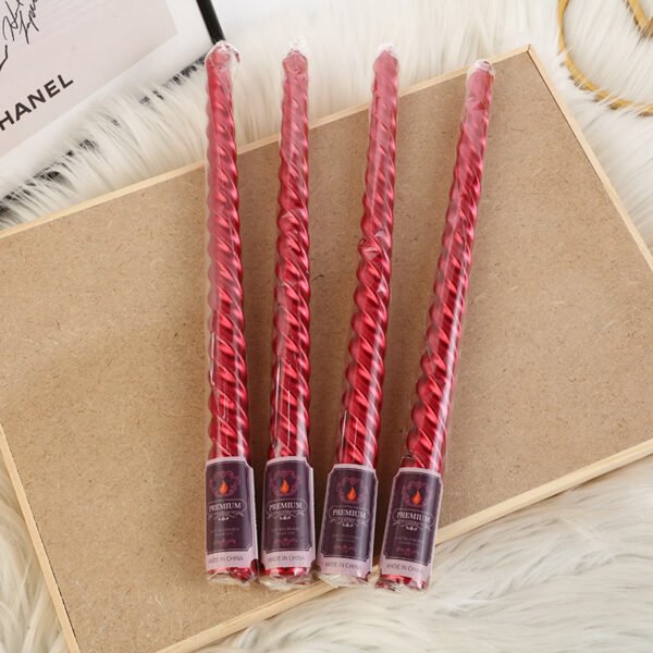 Colourful Threaded Candles