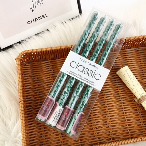 Colourful Threaded Candles
