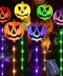 Led Pumpkins Ghost Floor Lamp