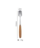 Stainless steel knife, fork and spoon With Beech Wood Handle