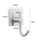 304 Stainless Steel Single Hook Sticky Hook