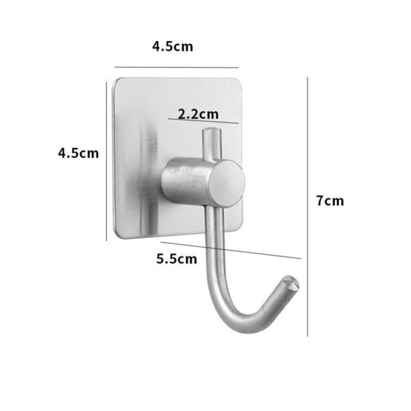 304 Stainless Steel Single Hook Sticky Hook