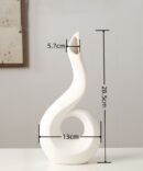 White Frosted Ceramic Vase