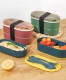 Portable Double Lunch Box