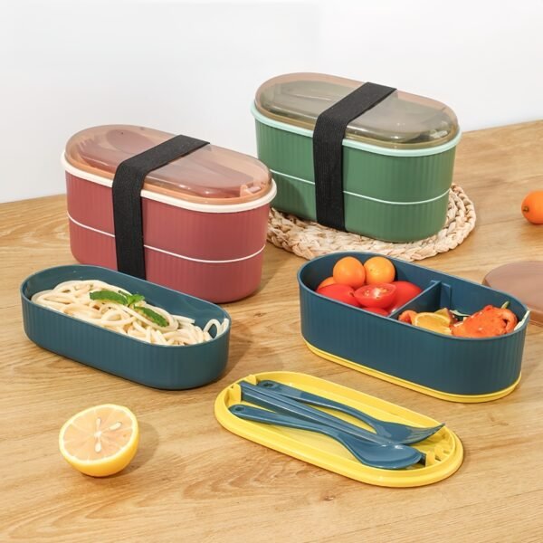 Portable Double Lunch Box