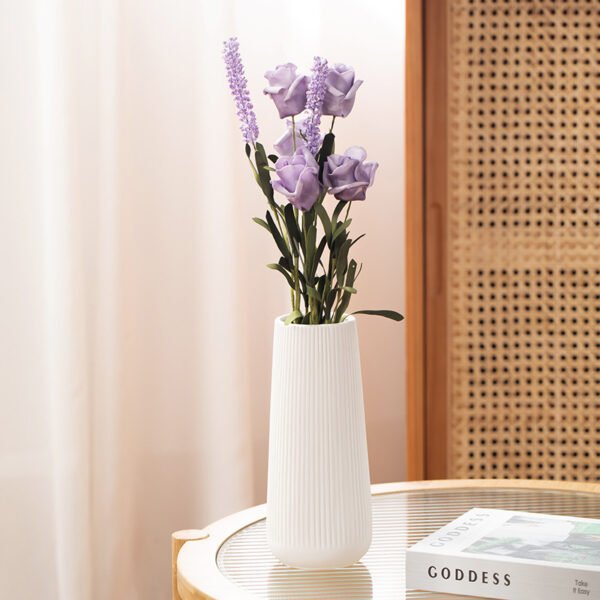 White Hydroponic Flower Vase
