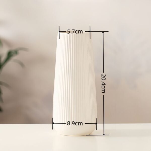 White Hydroponic Flower Vase