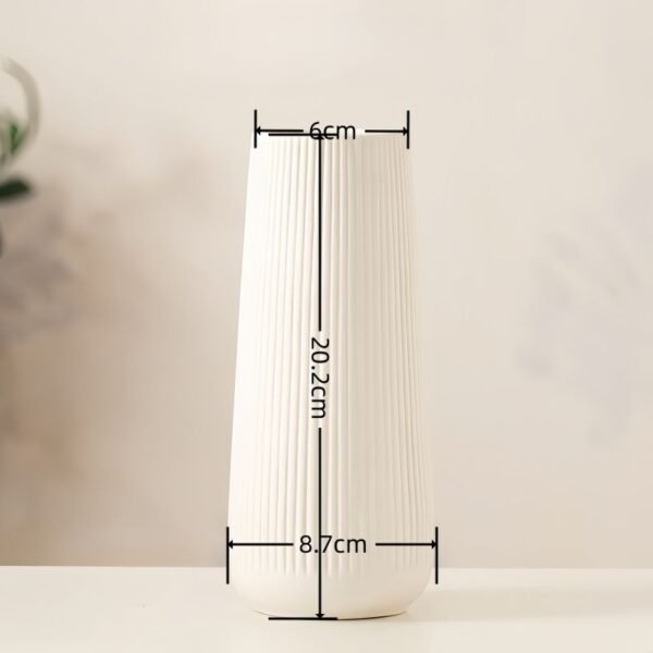 White Hydroponic Flower Vase