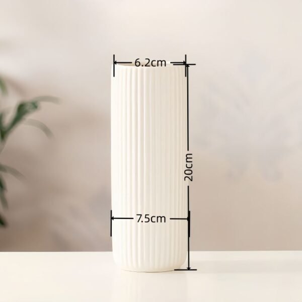 White Hydroponic Flower Vase