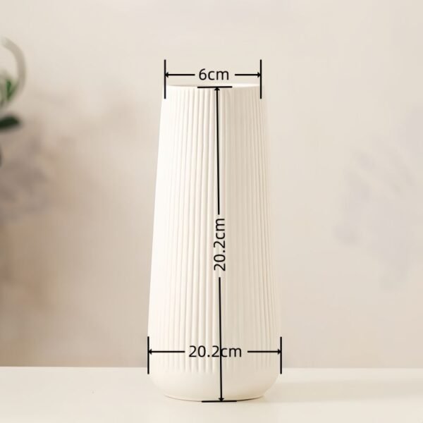 White Hydroponic Flower Vase